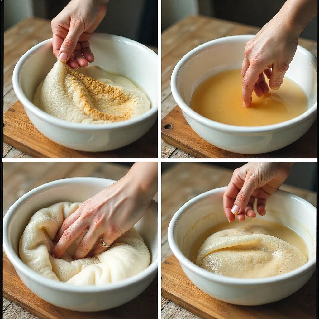 Step-by-step natural stain removal process