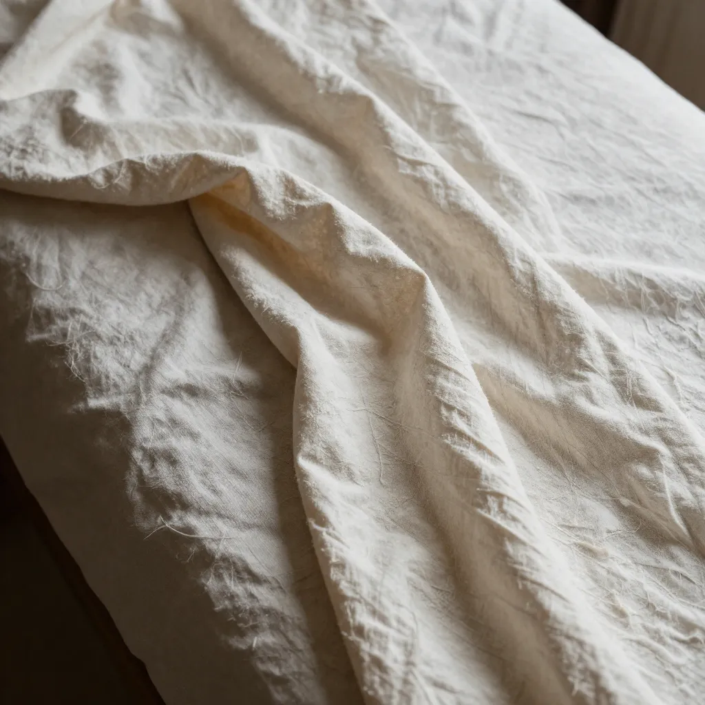 Silk fabric being carefully washed in cold water